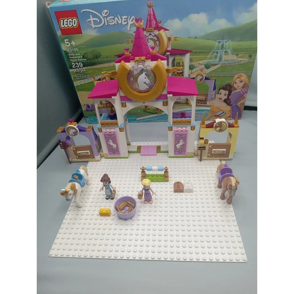 LEGO Disney Princess Belle and Rapunzel's Royal Stables (43195 Not Complete Read